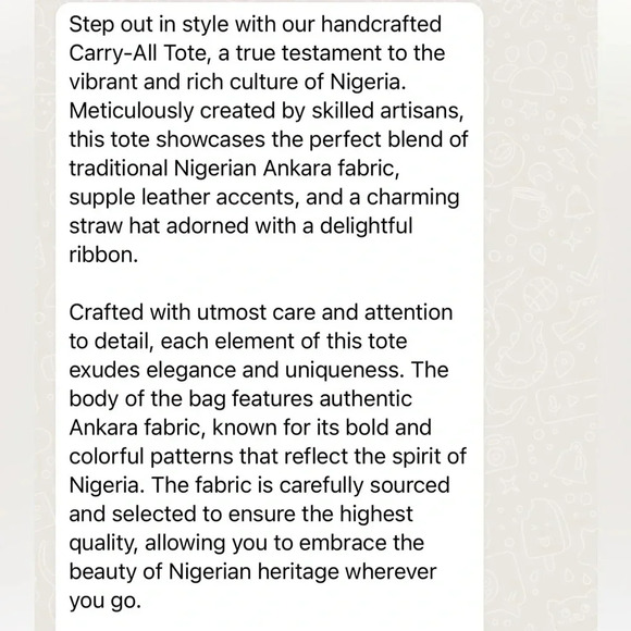 Vintage 💕Kweenzyafrik Ankara printed handmade Keimie Carry  all Tote hat … - Picture 8 of 16